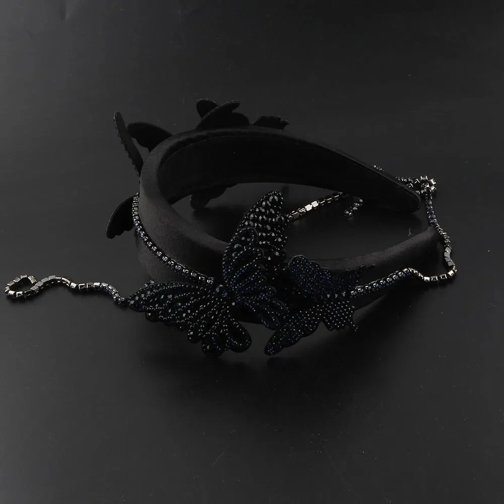 Silver Butterfly Embellished Headband